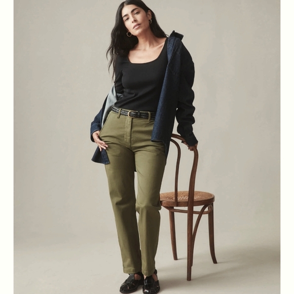 American Giant Pants - AMERICAN GIANT WOMEN'S SAWBUCK CHINO IN MOSS SIZE 8 LIKE NEW! MADE IN USA